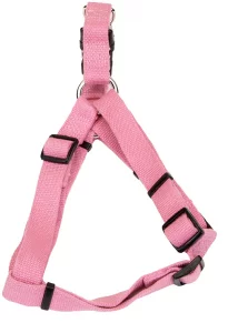 New Earth Coastal Pet Comfort Wrap Harness in pink on a white background