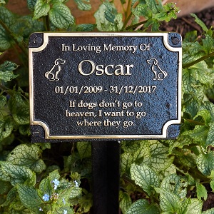 Pet Memorial plaque 