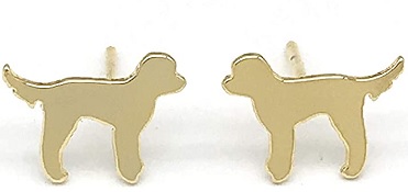 Best Goldendoodle Gifts For People Who Love Them - Goldendoodle Stud Earring