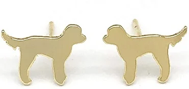 Best Goldendoodle Gifts For People Who Love Them - Goldendoodle Stud Earring