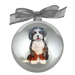 Best Bernedoodle Gift Ideas For 2021 - Bernedoodle Oranament by Painted Pooches