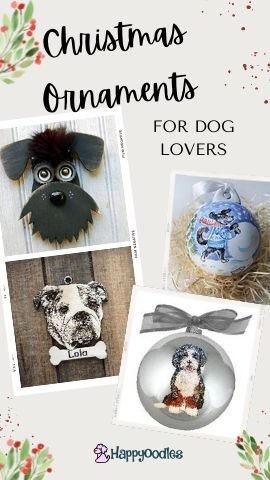 Dog Christmas Ornaments:  For Dogs Lovers - Happyoodles.com - Pinterest pin
