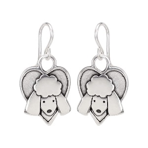 Best Poodle Gift 0 Sterling silver poodle earrings