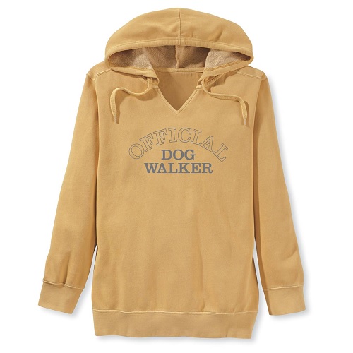 Best Gifts for Dog Walkers -Happyoodles.com - Official Dog Walker Hoodie in yellow