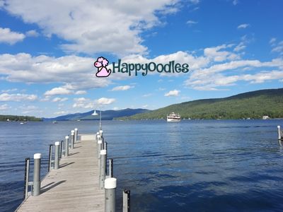 Dock in downtown Lake George, NY - Happyoodles.com