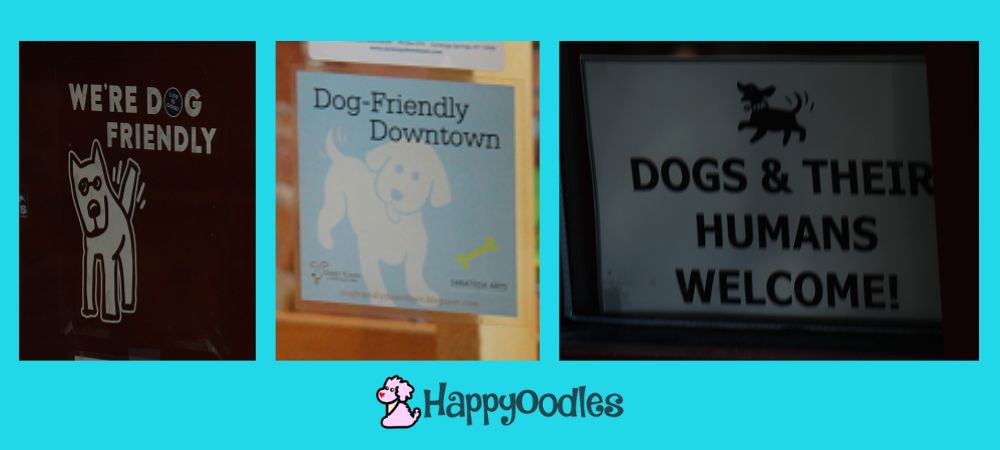 Saratoga Springs: Dog Friendly Things to Do - dog friendly signs
