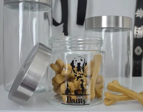 30 Best Goldendoodle Gifts For Dog Lovers - 2022 - Happyoodles.com Glass treat jar