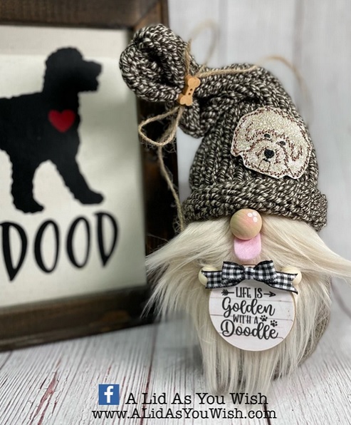 Handcrafted Goldendoodle Doodle Gnome