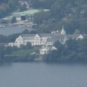 Sagamore Resort on cloudy day