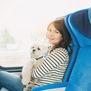 Dog Friendly Ways to Get to Shenandoah National Park - Dog on train