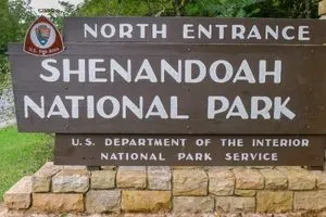 Shenandoah National Park - North Entrance sign
