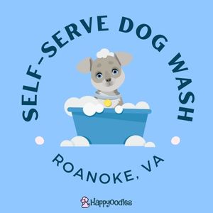 Self-service Dog Wash in Roanoke, VA - Title Pic - Graphic of dog in tub