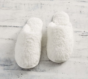 gifts for dog walkers - White cozy slippers