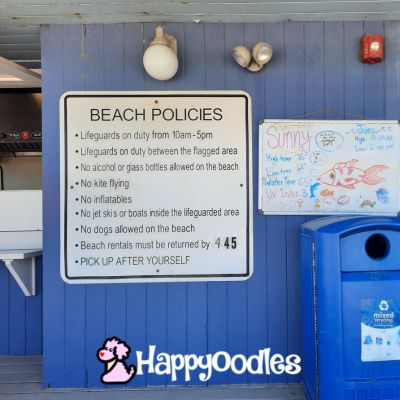 Photo by Happyoodles.com - Fred Benson Beach Rules Sigh - Block Island