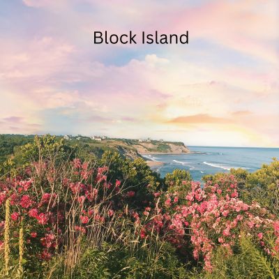 From Canva Pro - Block Island view from trail