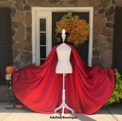 Family Halloween Costumes Plus Dog - Adelina Bowtique - Black Cape