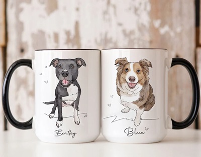 Custom Dog Art Mug