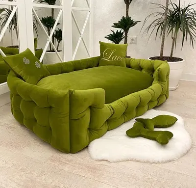 HappyPetsBed Dog Sofa - Green